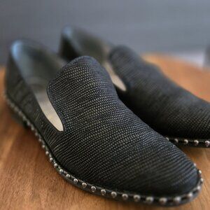 ADRIANNA PAPELL PRINCE  TEXTURED STUDDED LOAFERS   7.5